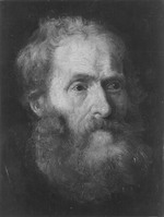 Studienkopf eines bärtigen Mannes